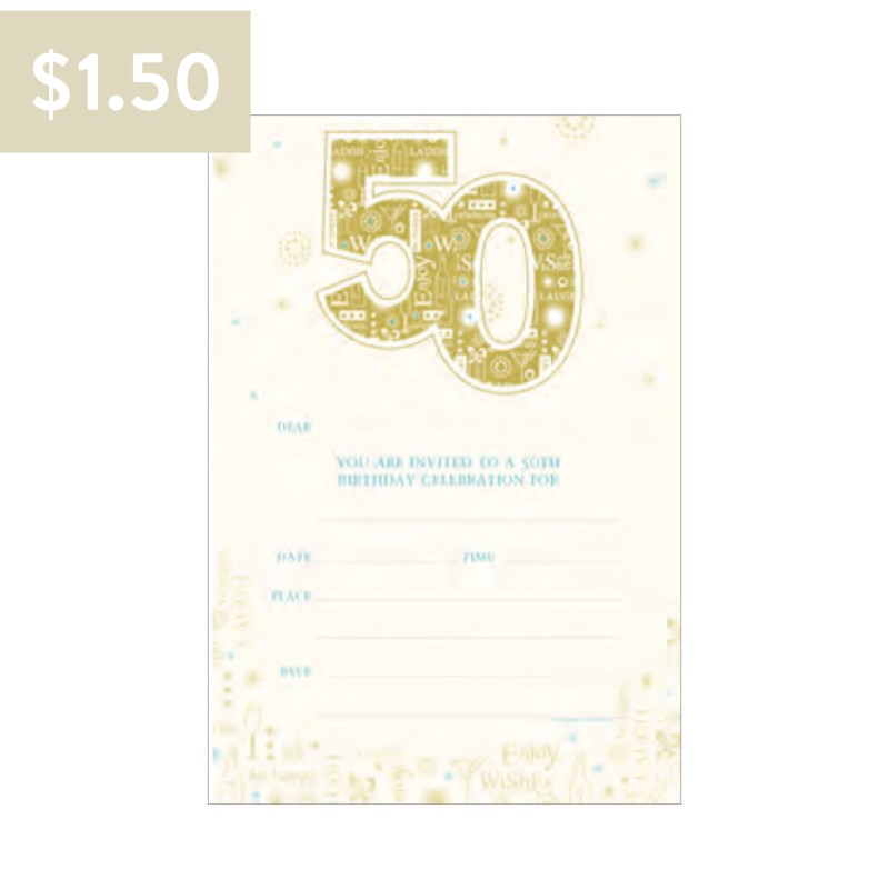 Hallmark Party Invitations 50th Birthday