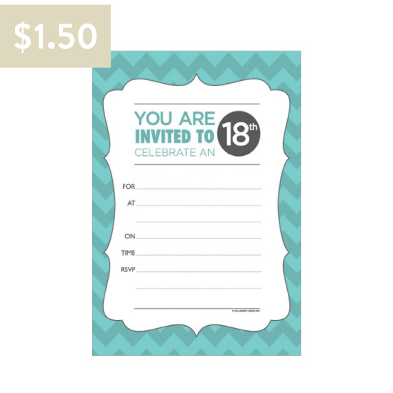 Hallmark Party Invitations 18th Birthday