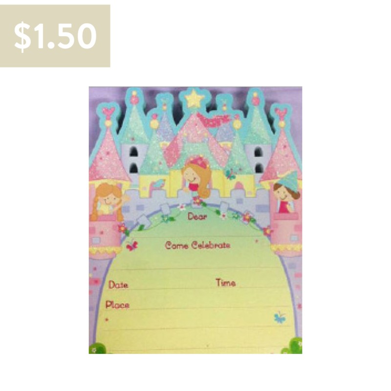 Hallmark Party Invitations Premium Princess Castle