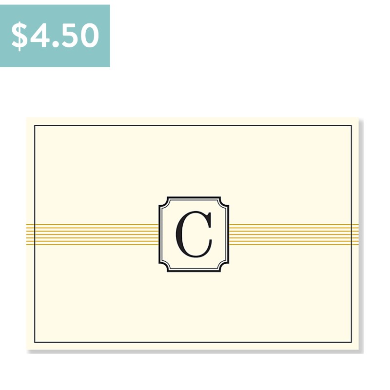 Monogrammed Boxed C Notecards