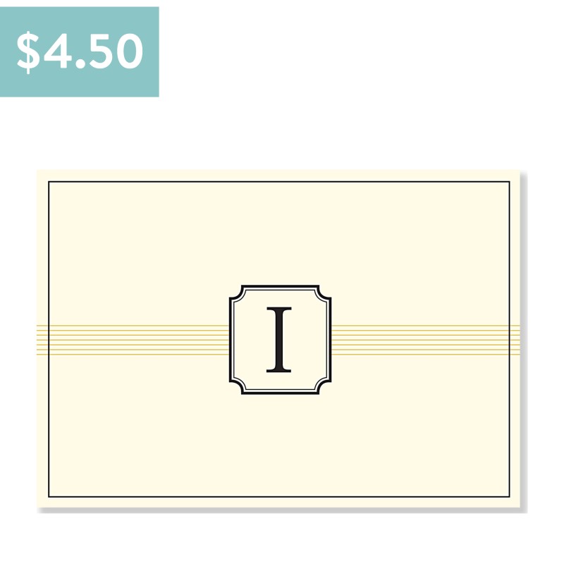 Monogrammed Boxed I Notecards
