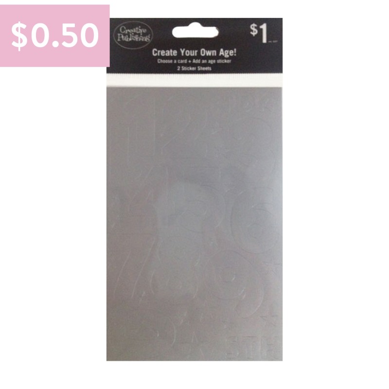 Create Your Own Age Value Stickers