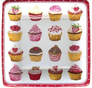 Paper Plate Pack - Salad & Dessert Plate Cupcakes