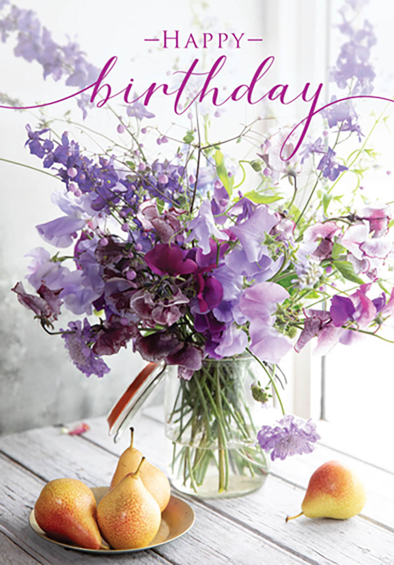 Posies Petals:Birthday  Sweet Peas