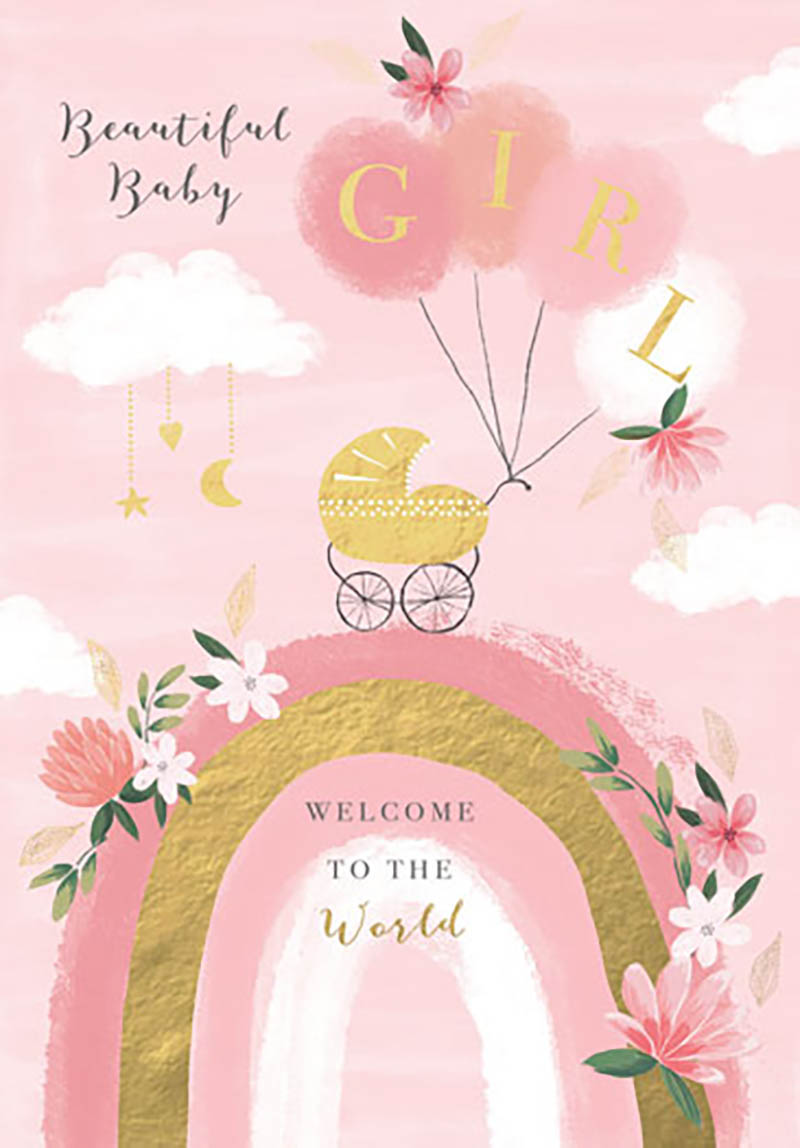 Porcelain Rose: Baby Girl Pram