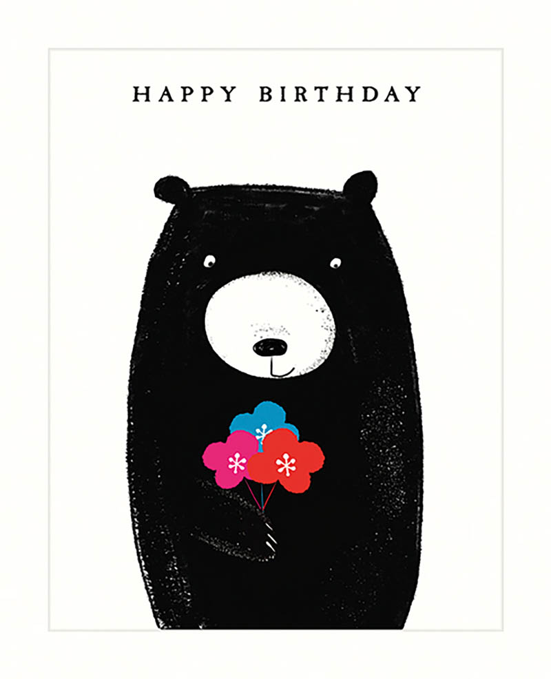 Bear: Birthday  Flowers
