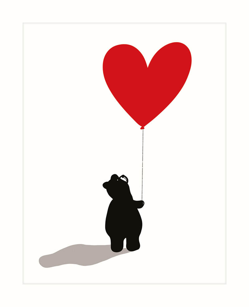 Bear: Heart Balloon