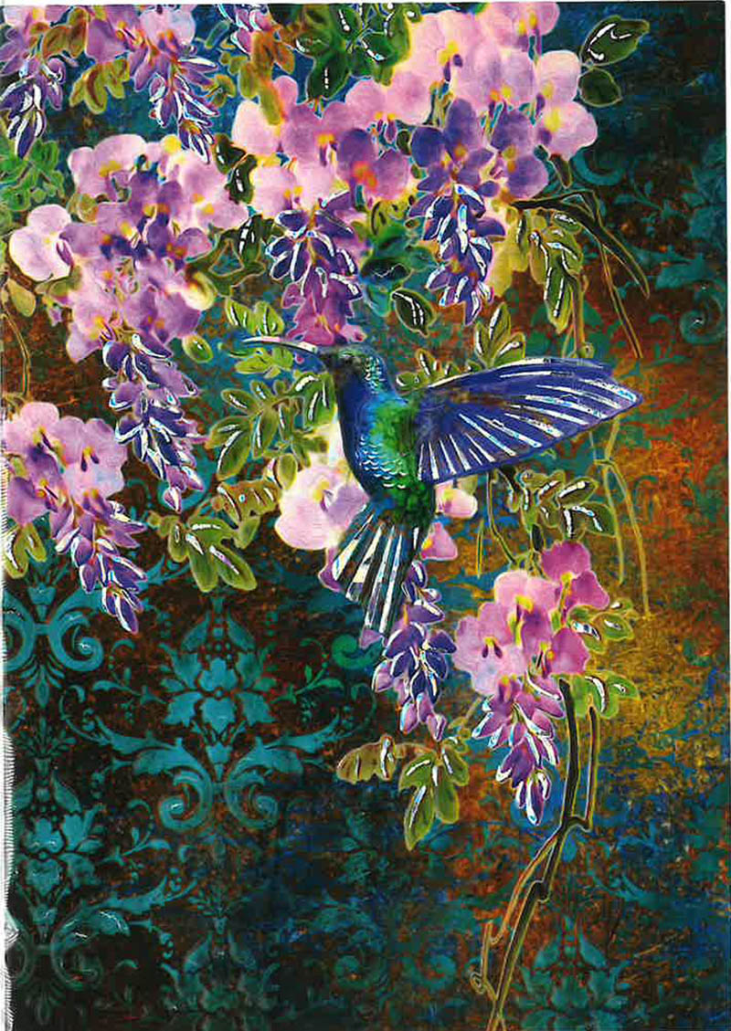 Vivien: Hummingbird Purp Flwr