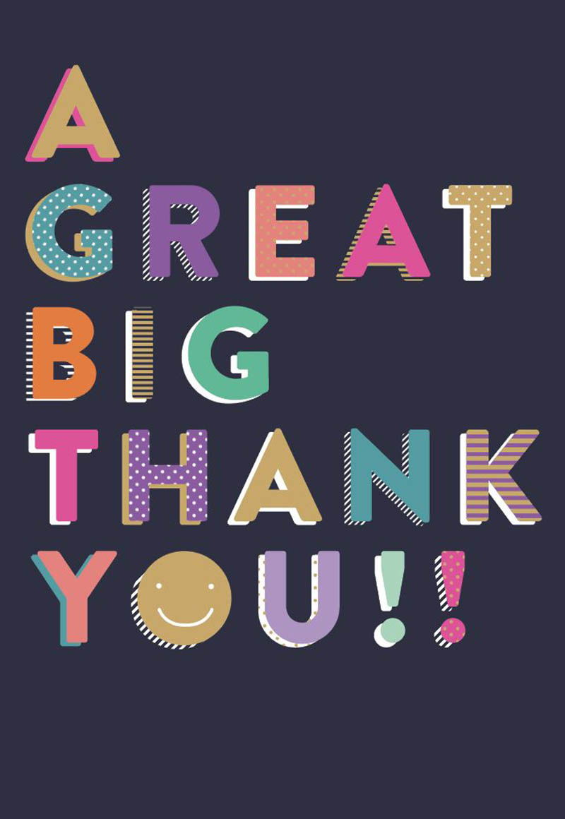 A Great Big Thank You
