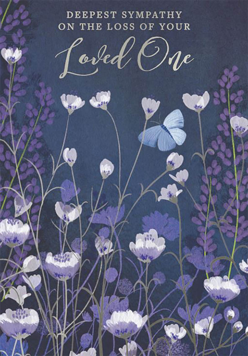 Sympathy Deepest Purp Floral