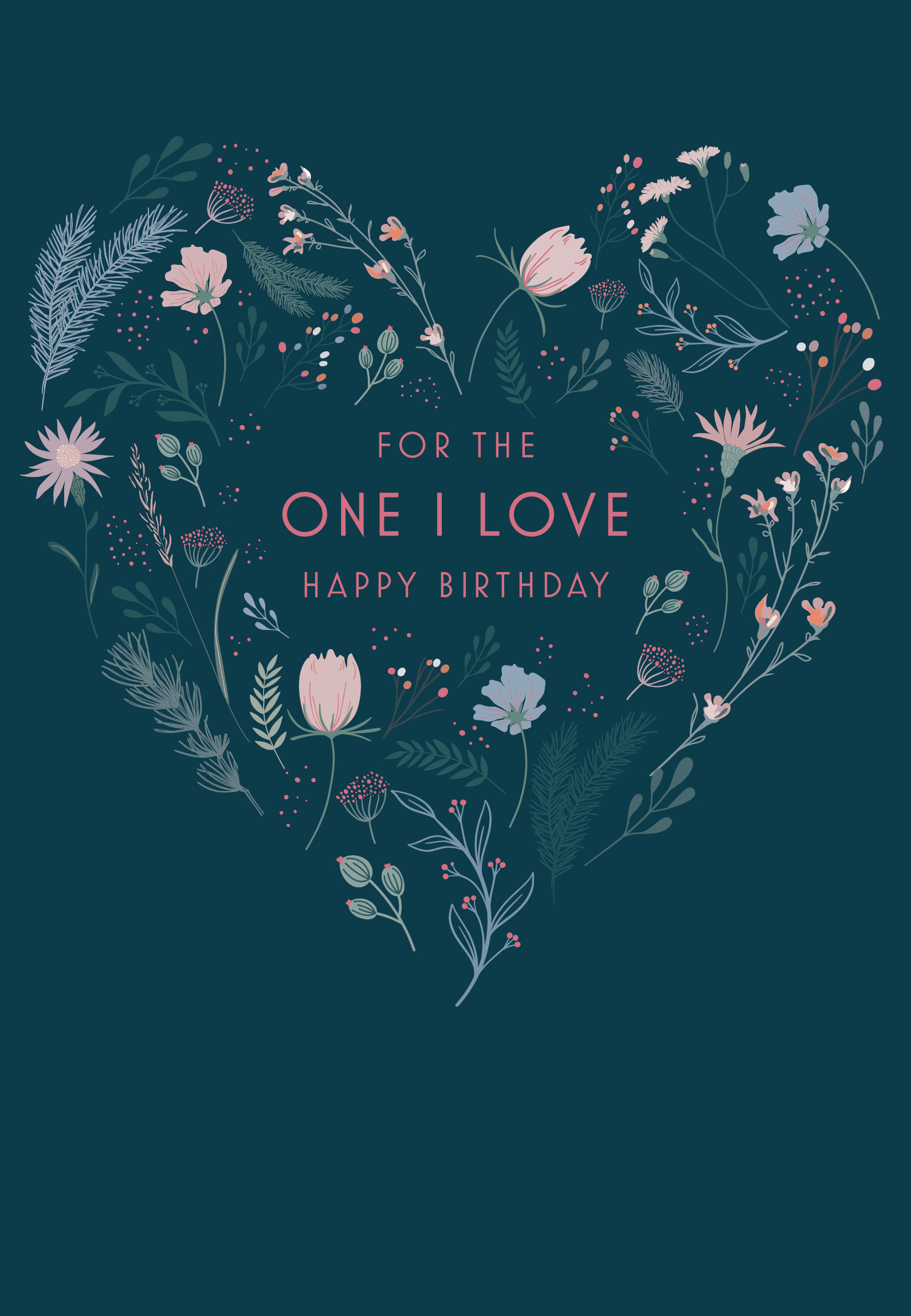 One I Love Fem Bday Floral