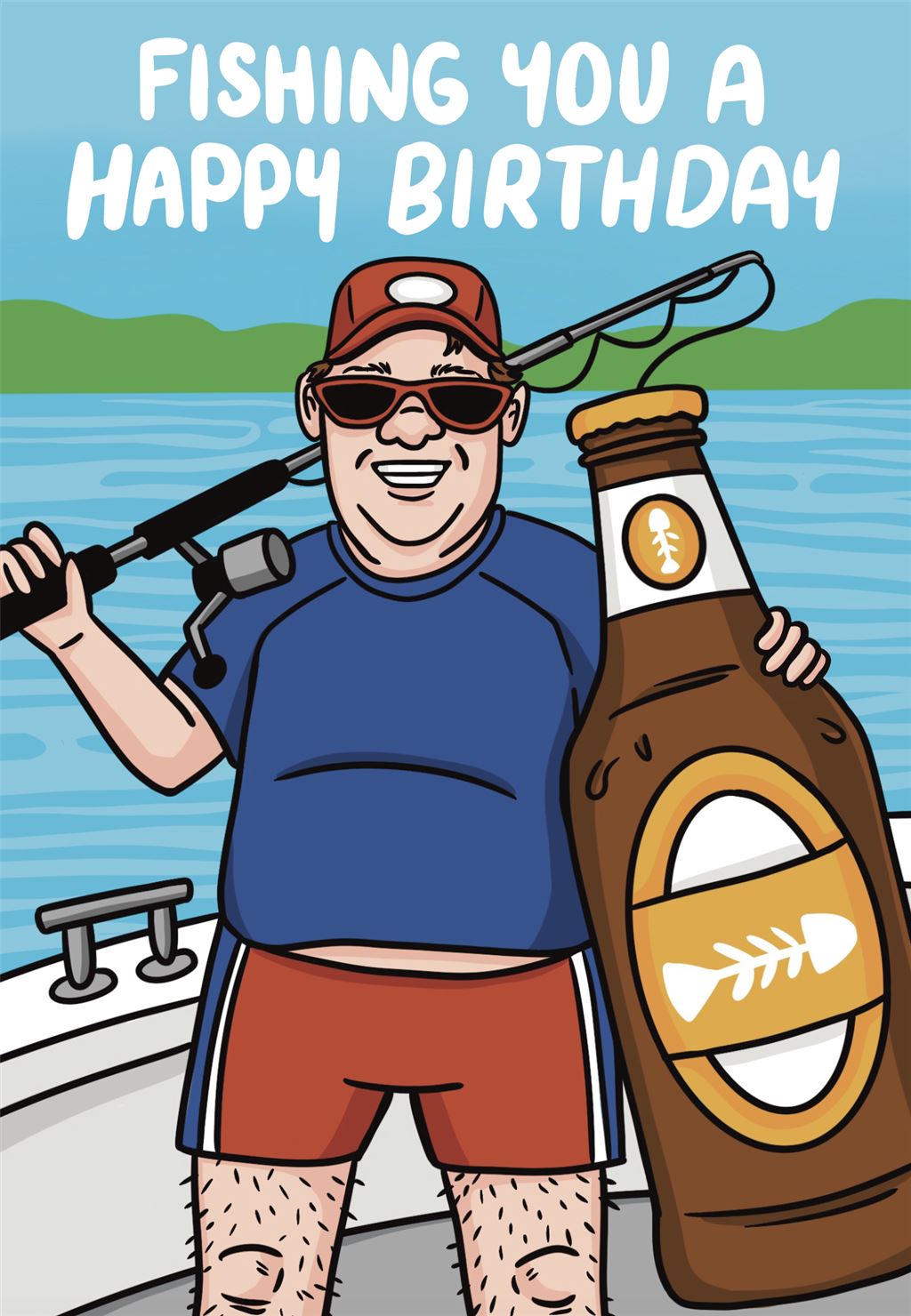 Bday Male Fishing You A Happy Birthday