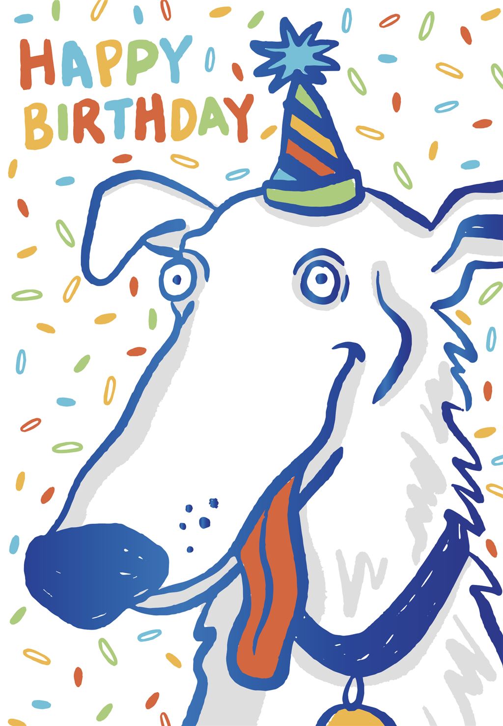 Bday Hum Long Face Dog