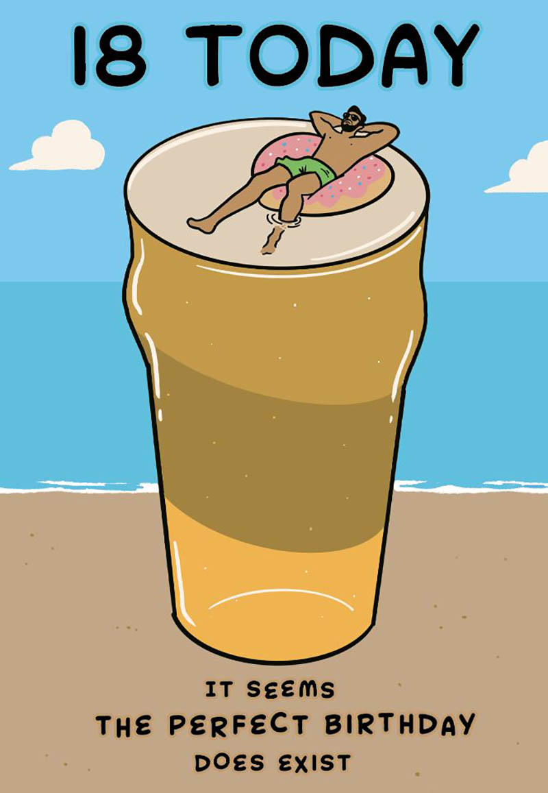 Bday Age 18 M Beer Pool