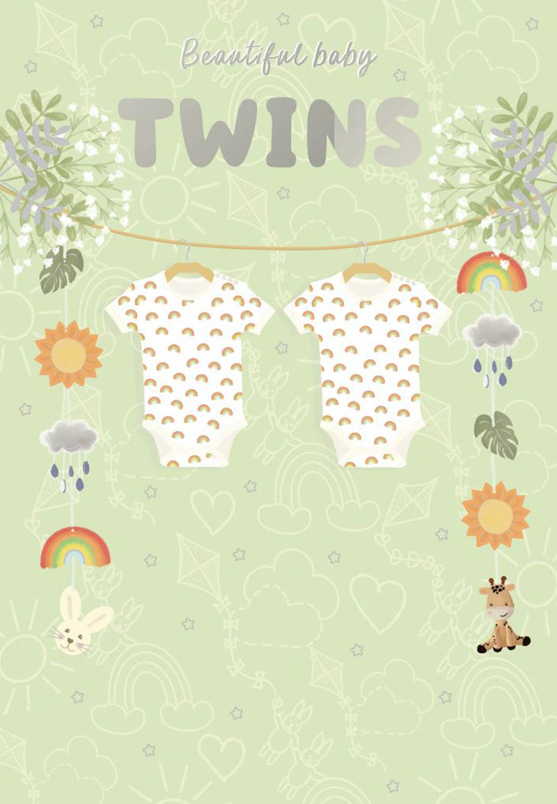 Beautiful Baby Twins Rainbows
