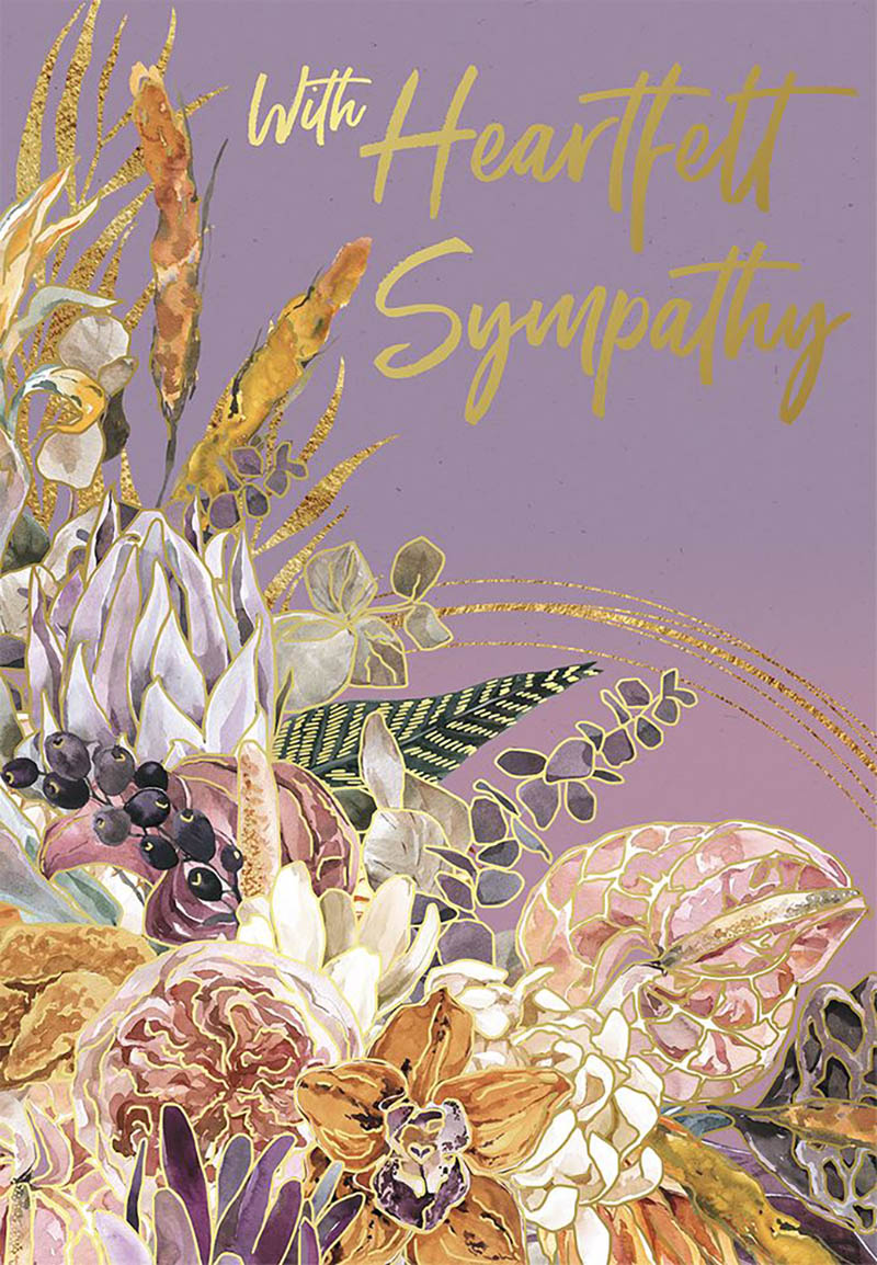 Sympathy Hrtflt Floral Purple