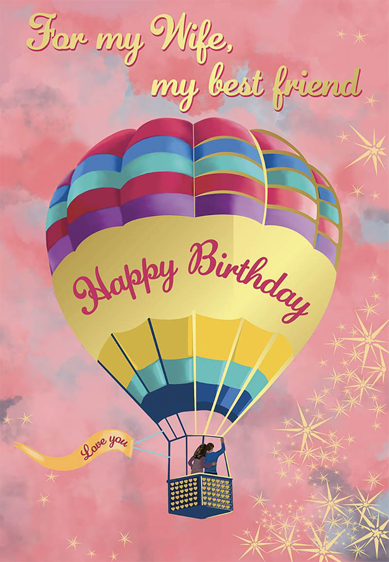 Bday Wife Hot Air Balloon