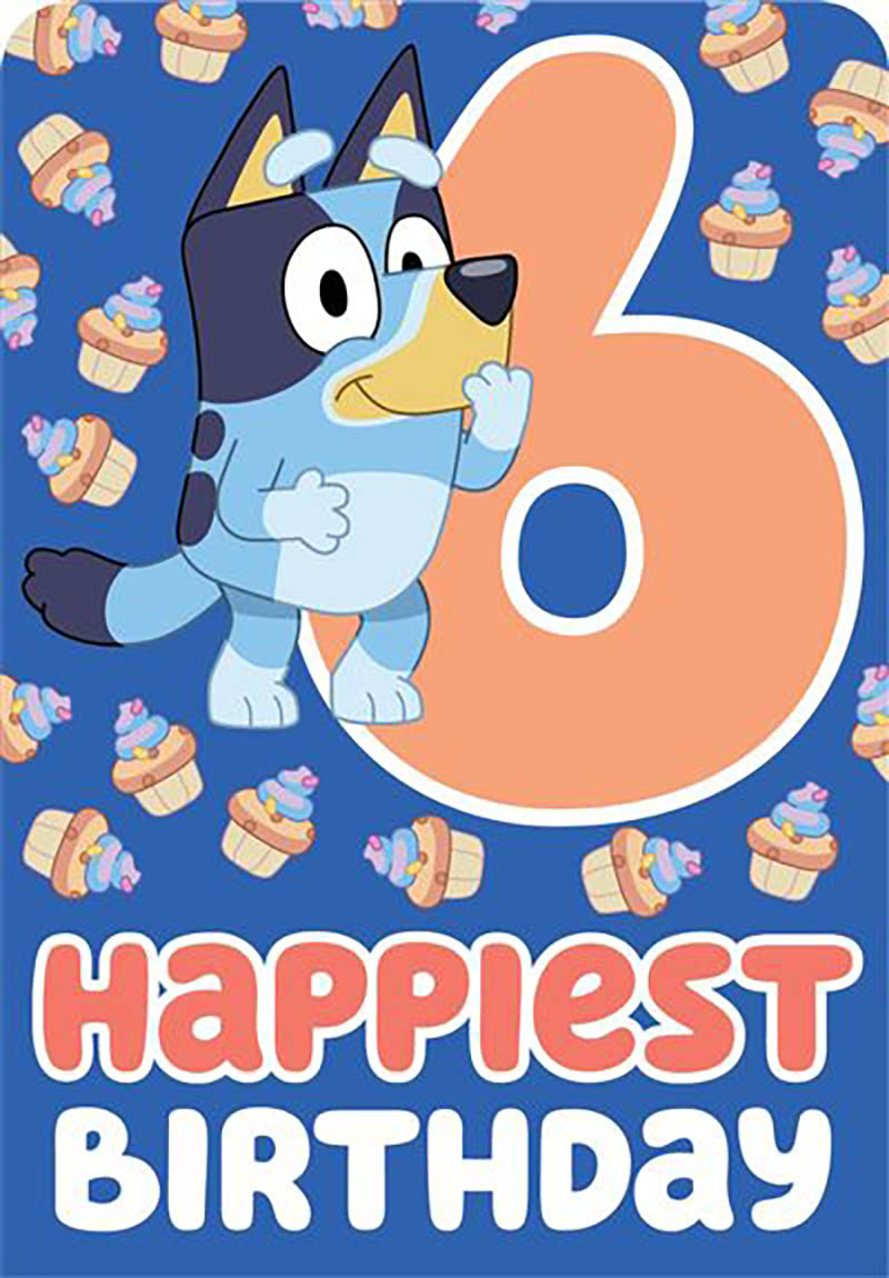 Bluey: 6Th Bday Cupcakes
