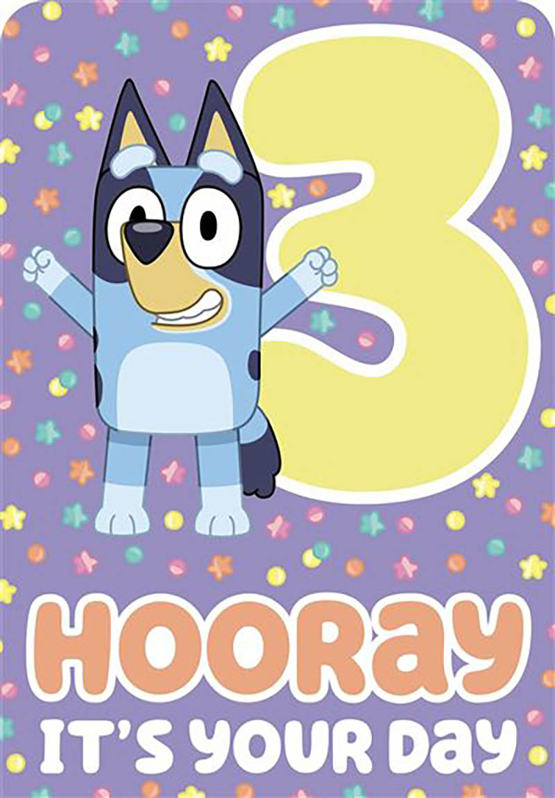 Bluey: 3Rd Bday Stars And Dots