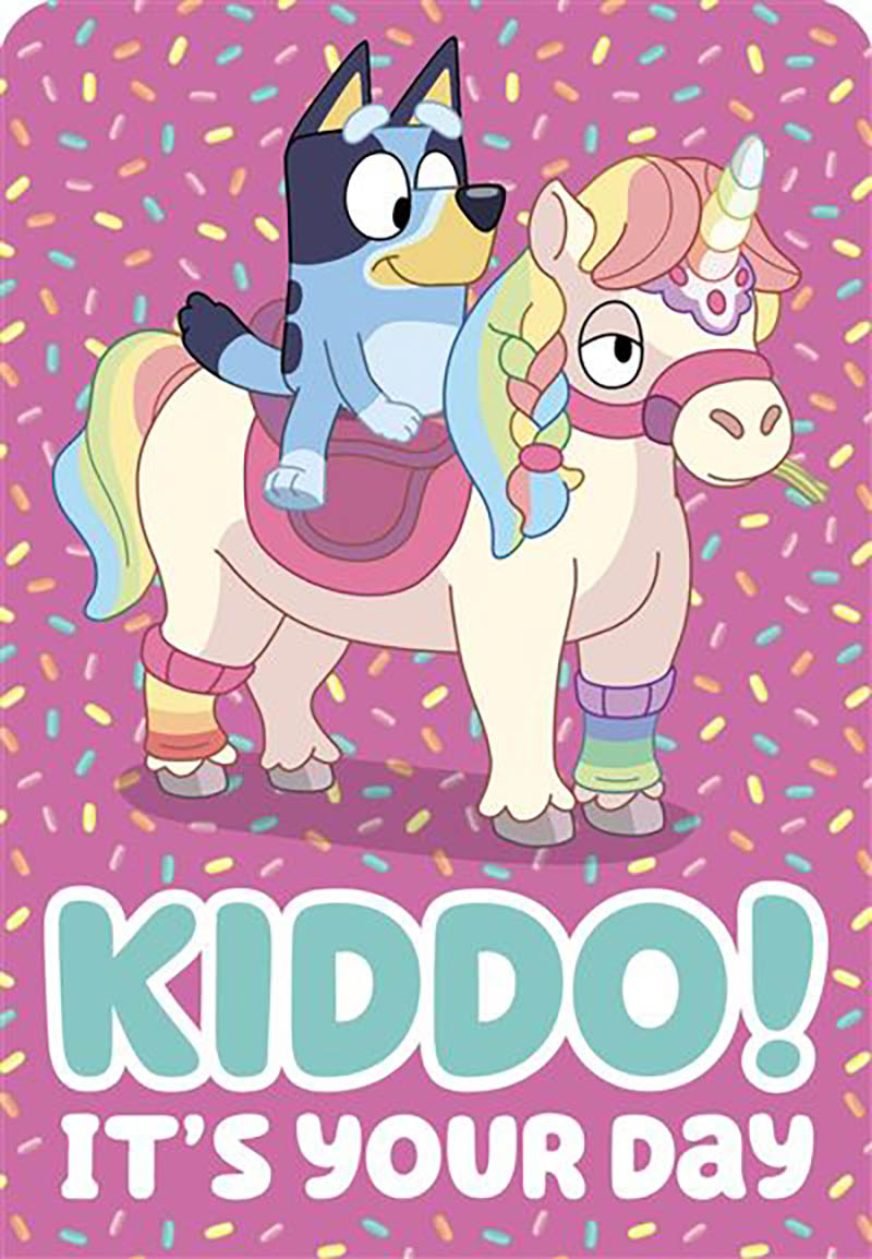 Bluey: Bday Kiddo Pink Unicorn