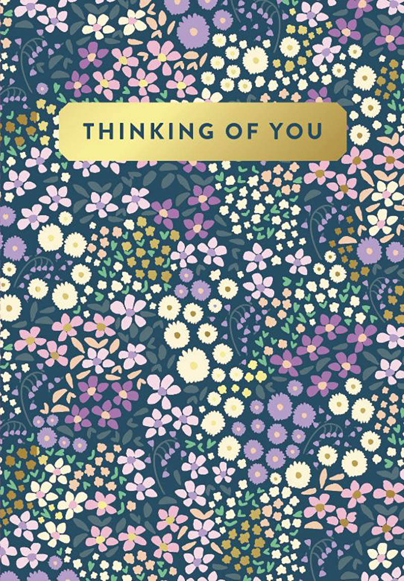 Thinking Of You Purple Floral