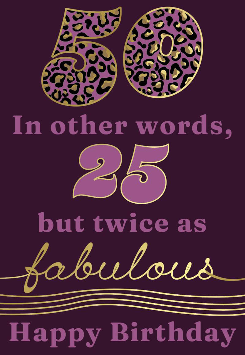 Bday 50Th Fem Leopard Print