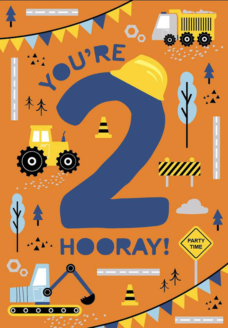 Bday Age 2 M Construction