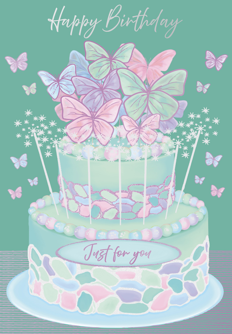 Fem Bday Butterfly Cake