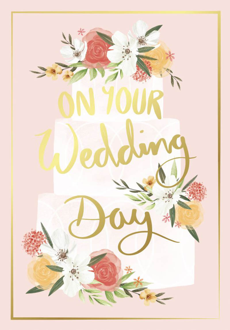 Wedding Cake With Flowers