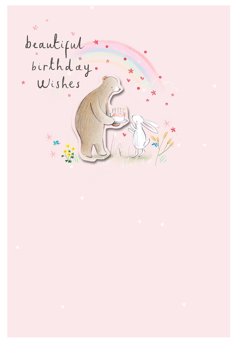 Hm Bday Juv Girl Bear And Bun