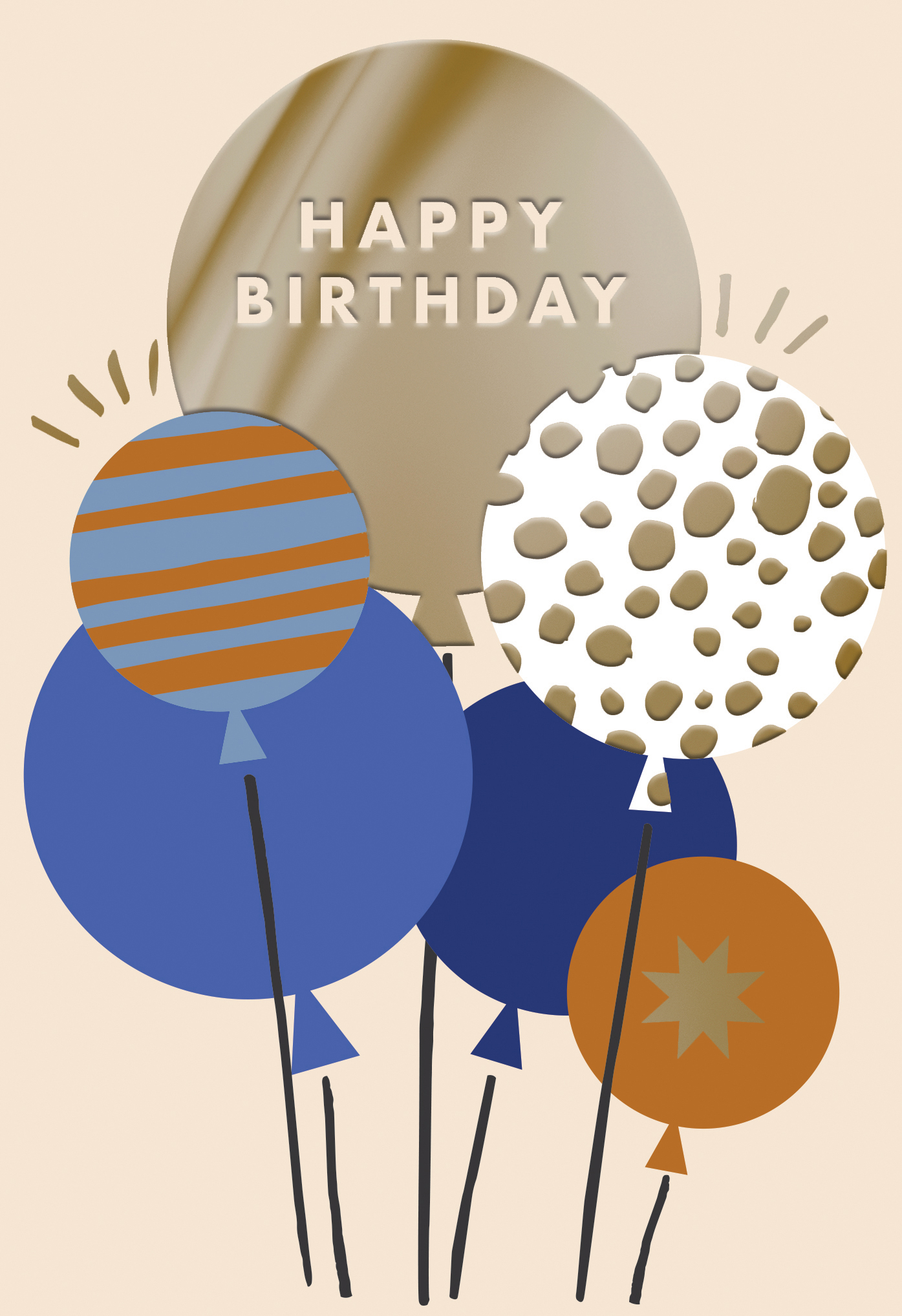 Halcyon: Birthday Balloons Blue