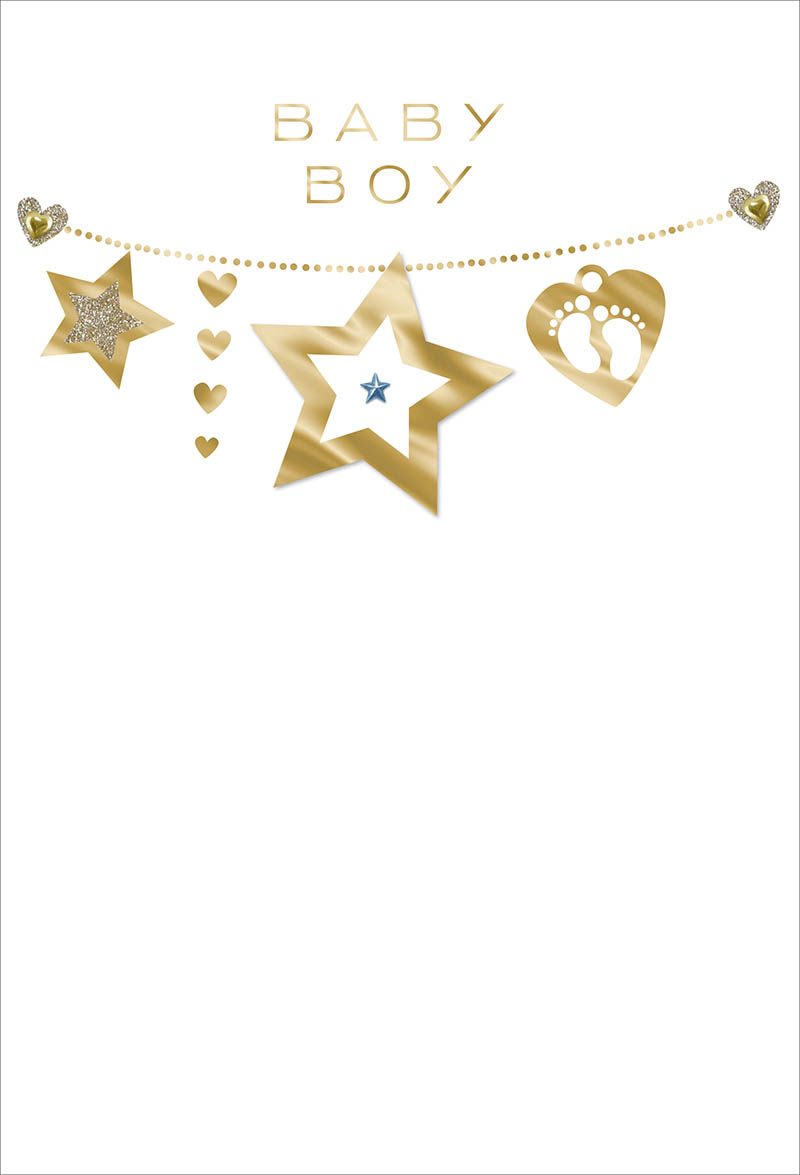 Baby Boy Gold Simple