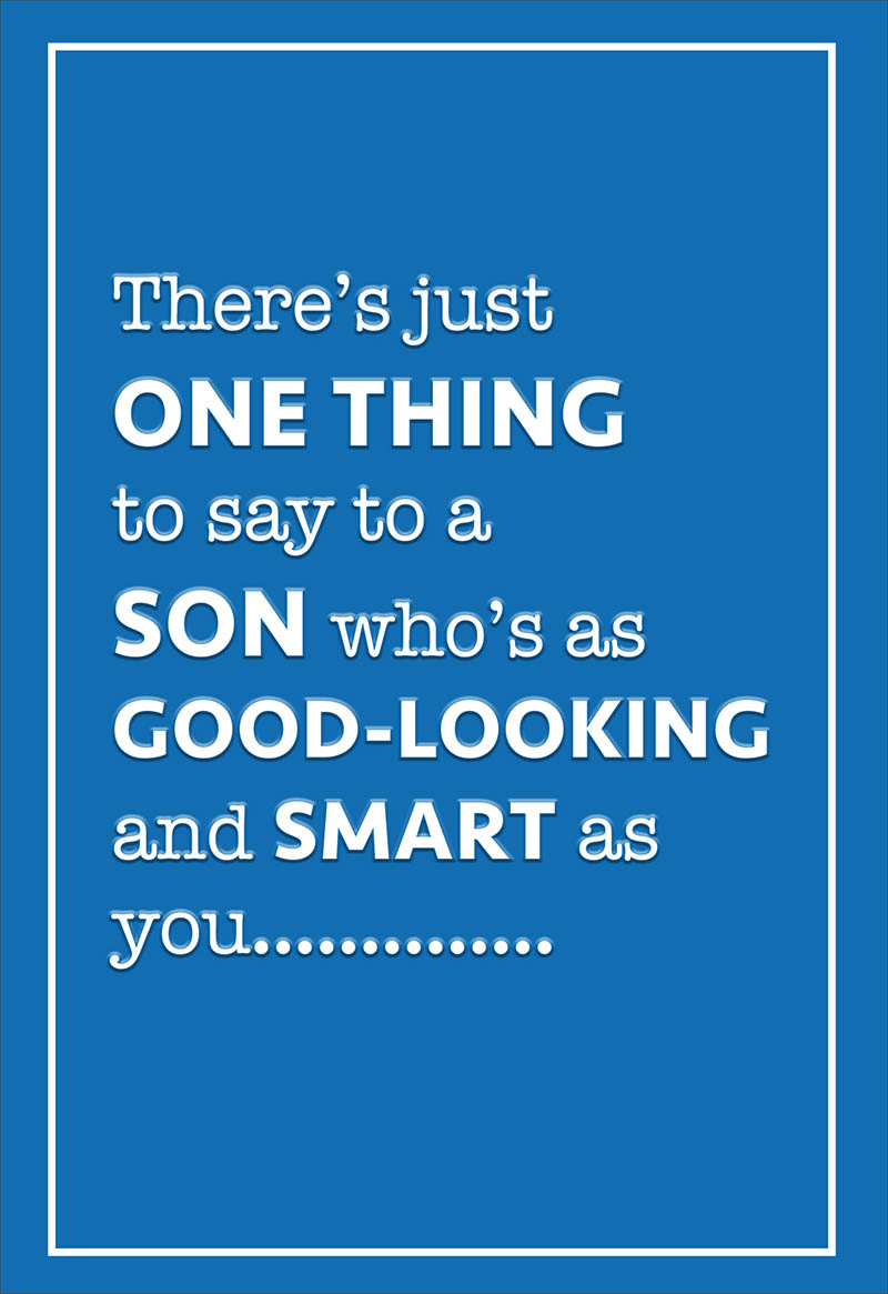 Son Bday Good Looking