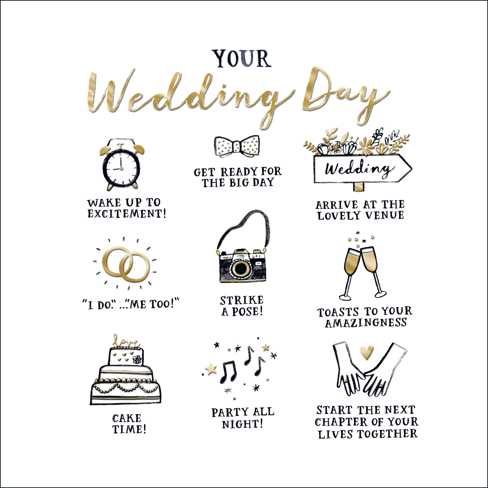 Hm Wedding Day Cute Schedule