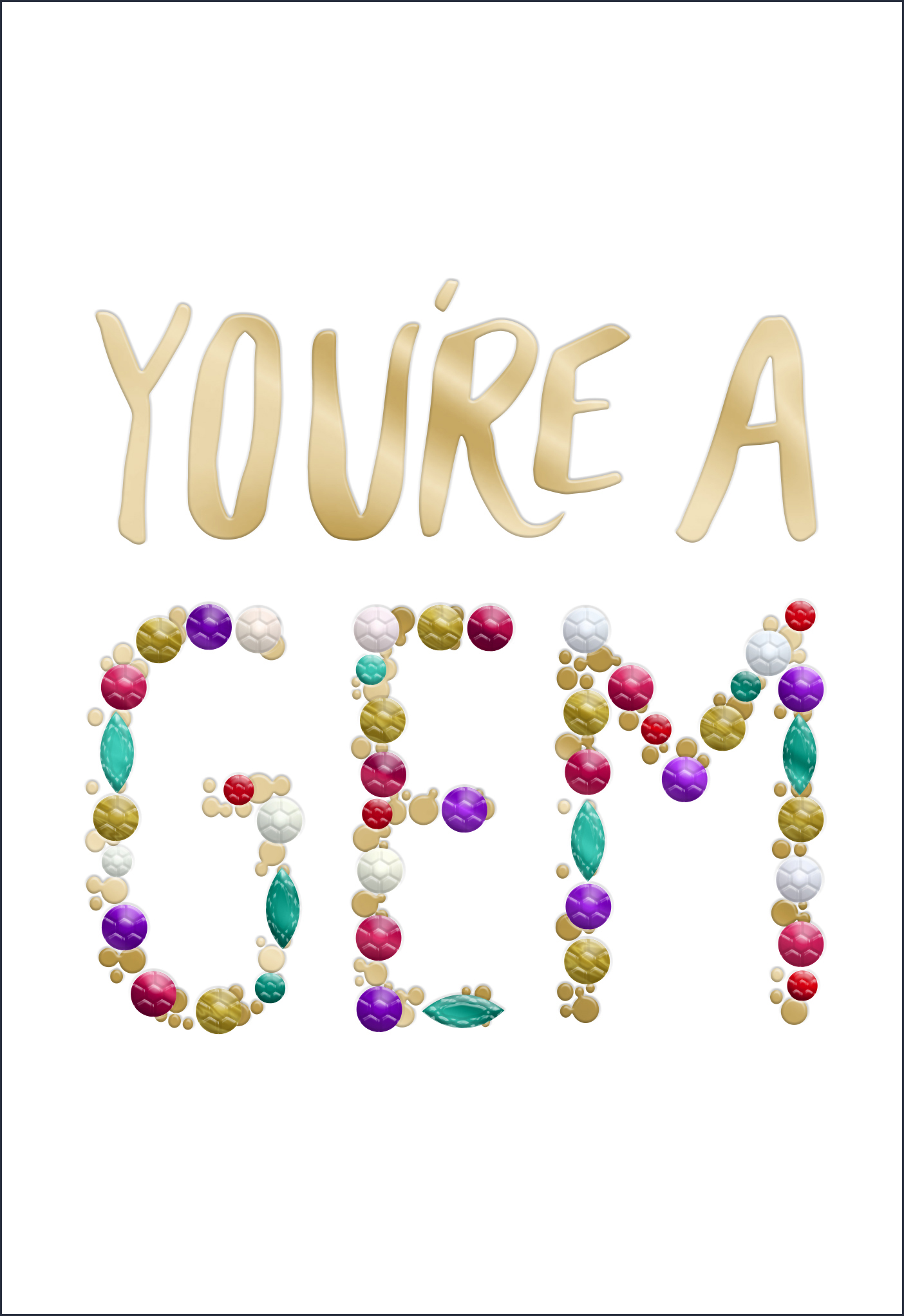 Signature: Birthday Fem You Are A Gem