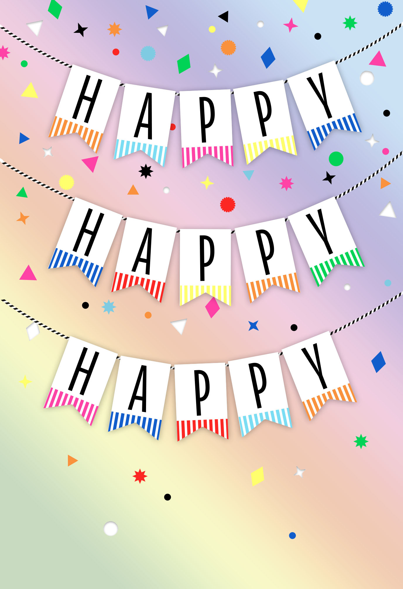 Signature: Birthday Fem Happy Banner