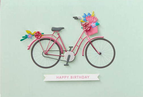 Signature: Birthday Fem Cute Bicycle
