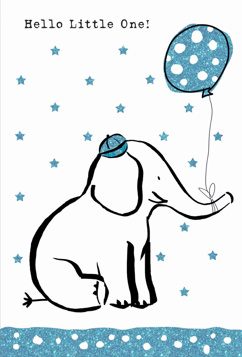 Doodle Lge Baby Boy Elephant