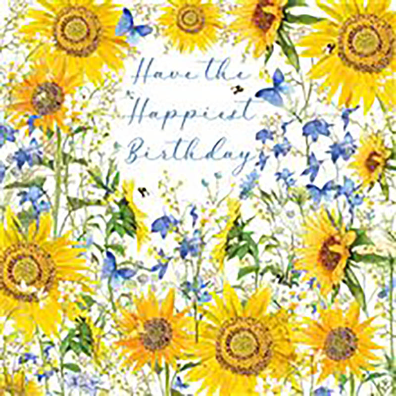 Pizazz: Birthday Sunflower Border