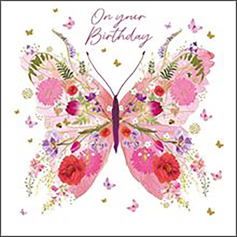 Pizazz: Birthday Flower Butterfly