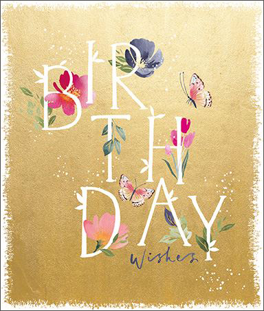 Cosmopolitan: Birthday Lettering