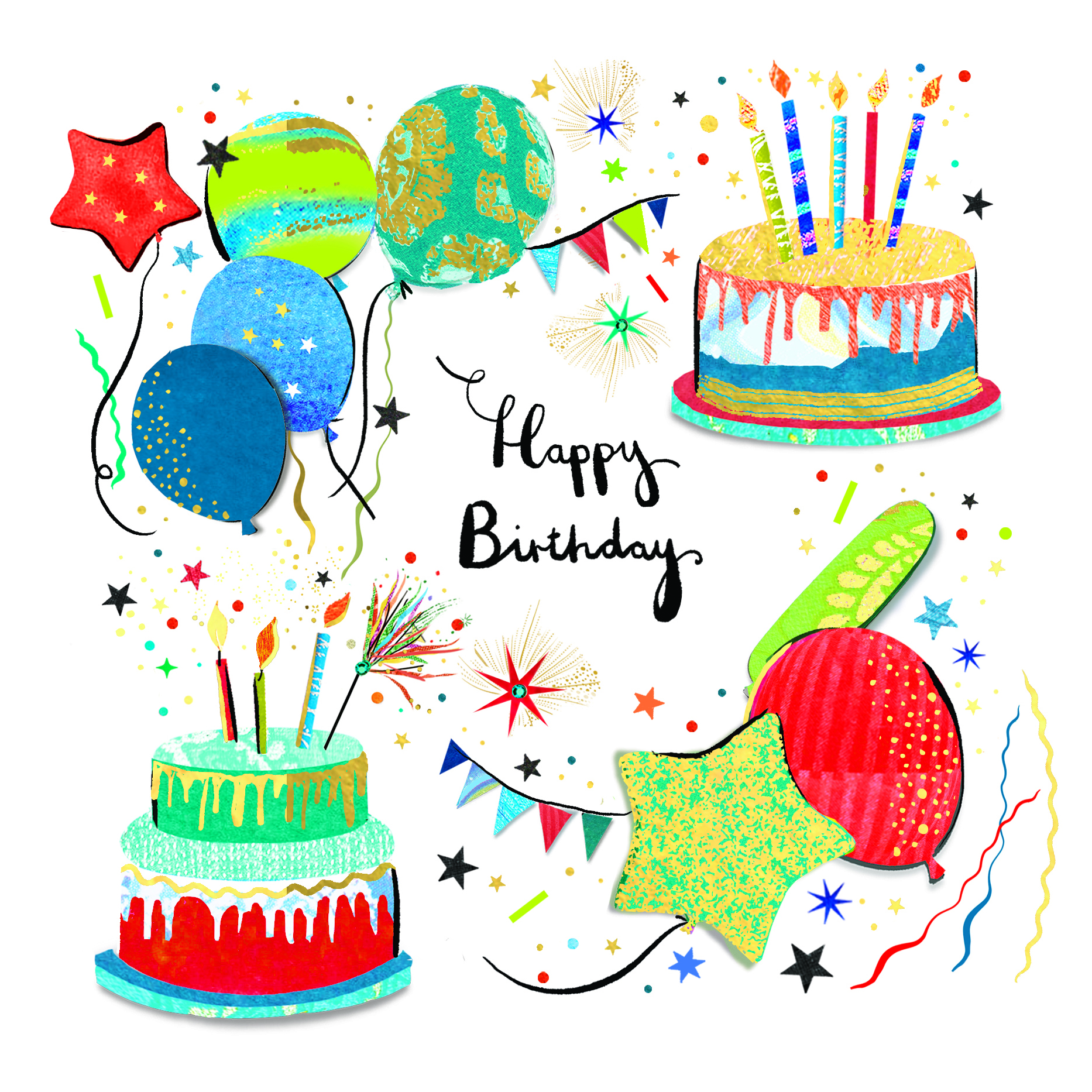 Artisan Azure: Balloons Cake