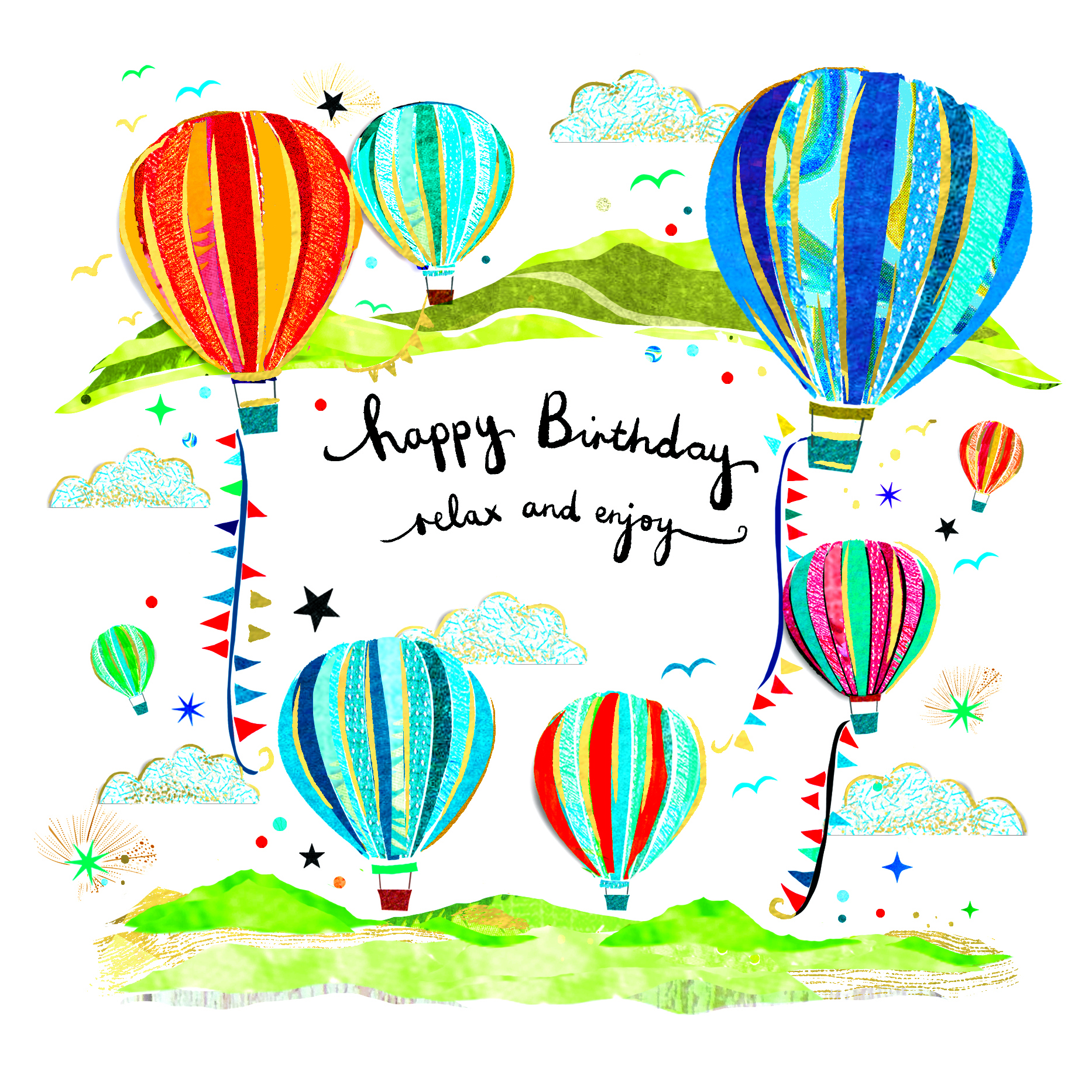 Artisan Azure: Hot Air Balloon