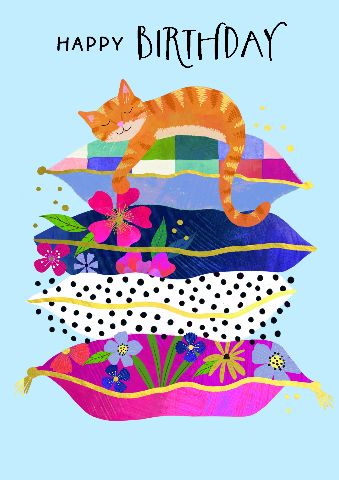 Dottie Garden: Cat On Pillows