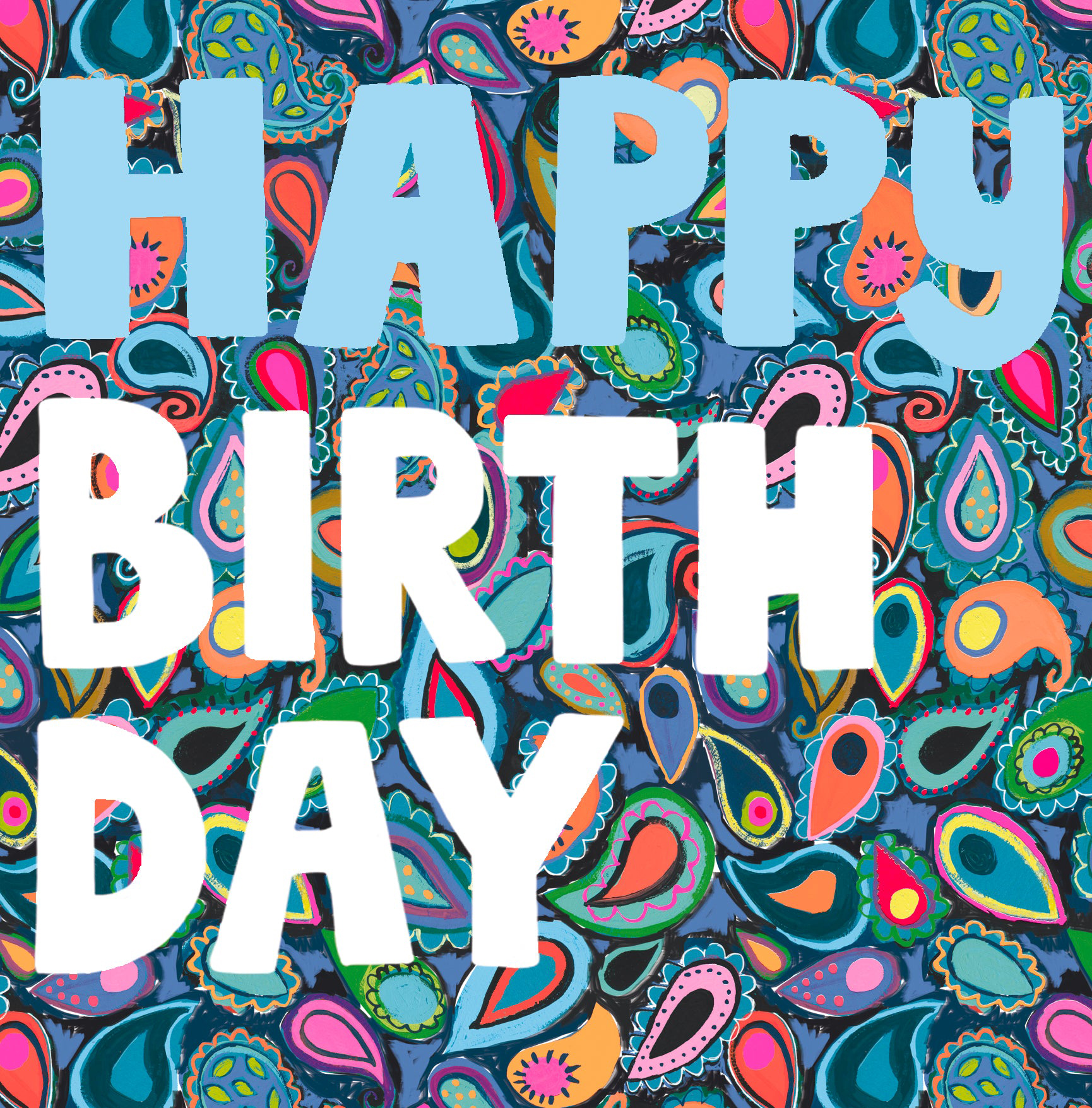 Fleurescent: Neon Paisley