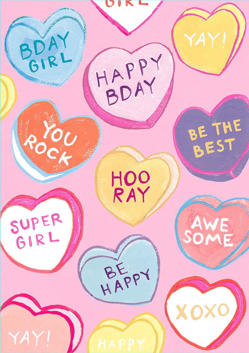Hoopla Juv Girl: Love Hearts