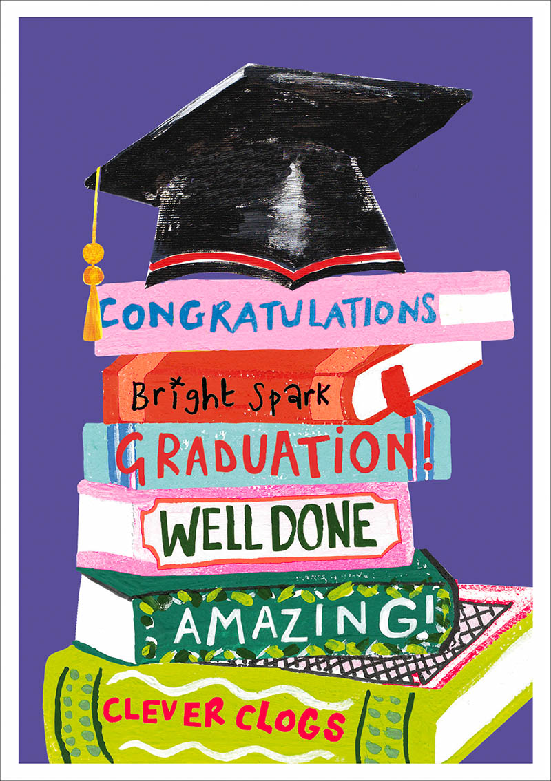 Graduation Cap And Books