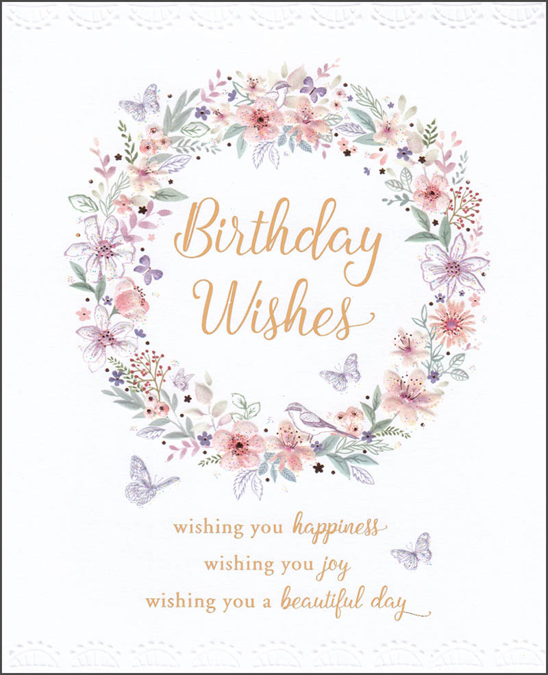 Bday Female Floral Wreath