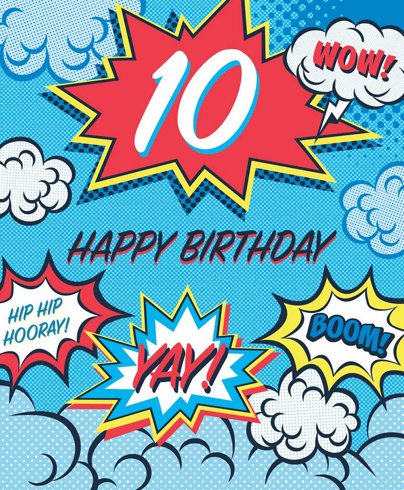 Age 10 Boy Comic Explosion