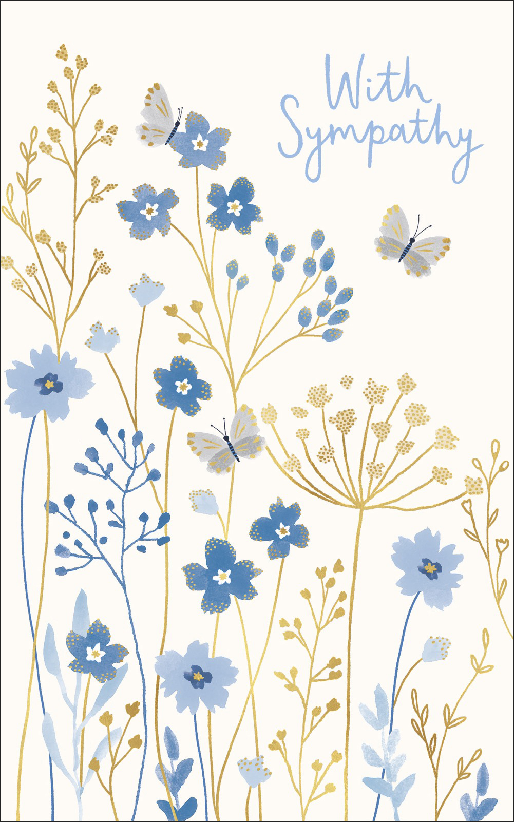 Sympathy Blue Flowers